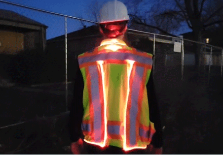 SECO 8265 Continuous LED Illuminated Safety Vest FLY - Click Image to Close