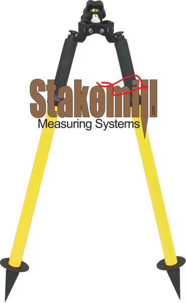 GeoMax Mini Prism Pole Bipod YELLOW, Thumb-Release GeoMax Mini Prism Pole Bipod YELLOW, Thumb-Release
