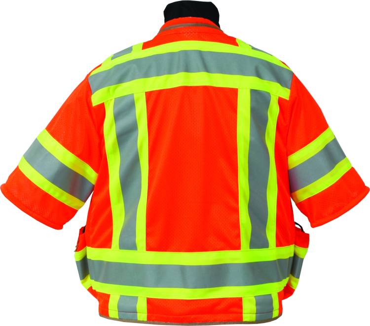 SECO 8365 ANSI/ISEA Class 3 DOT Safety Vest Fluorescent Orange - Click Image to Close