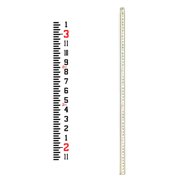 Topcon 13 Ft Fiberglass Grade Rod (Inches)