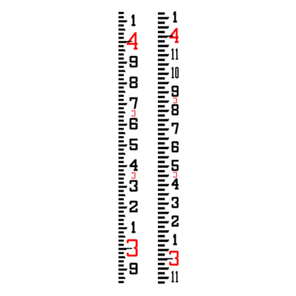 SVR Surveyor Series Grade Rods SVR 17 10ths/Inches 98025 - Click Image to Close