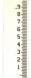 Stream Gauge 4 Inch Unnumbered (Feet/10ths/100ths)