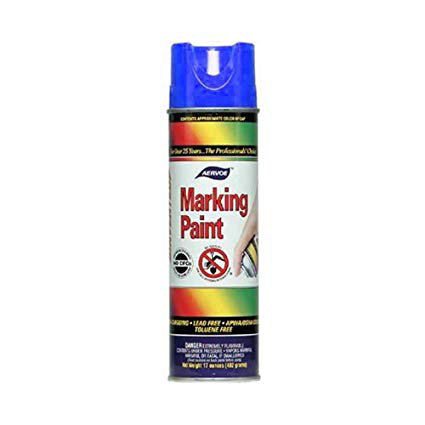 Aervoe Survey Marking Paint Blue, 20 oz Cans (Case of 12) - Click Image to Close