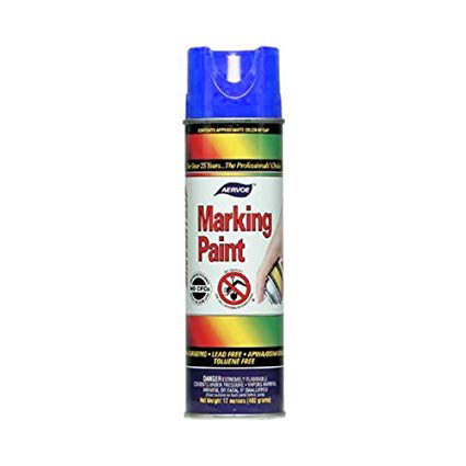 Aervoe Survey Marking Paint Blue, 20 oz Cans (Case of 12)