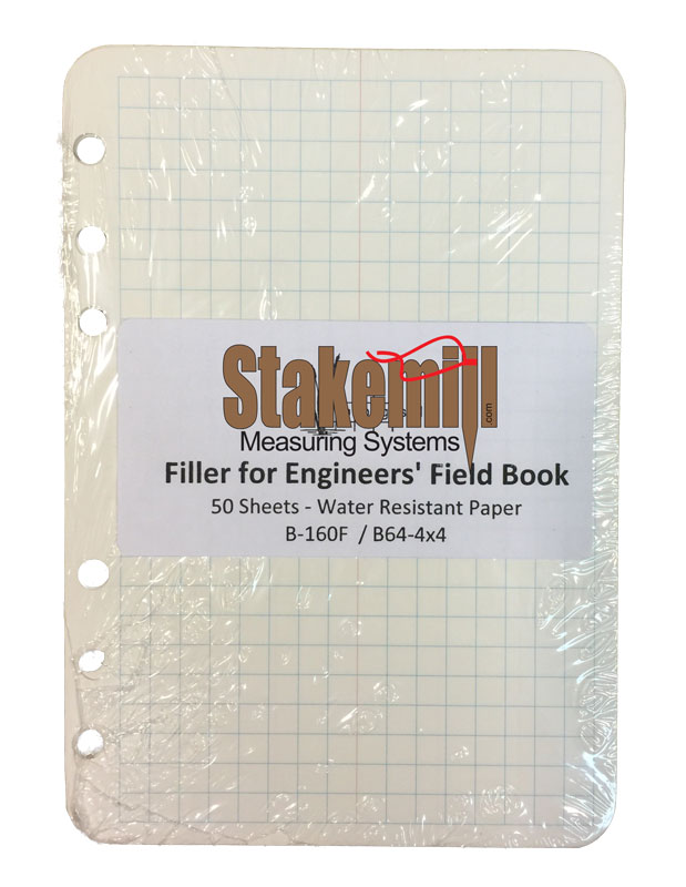 4x4 Field Book Filler Paper Universal Punch 50 pages - Click Image to Close