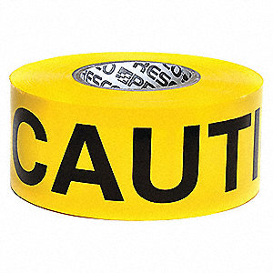 Presco CAUTION Barricade Tape 3 mil 3" x 1000' - Click Image to Close