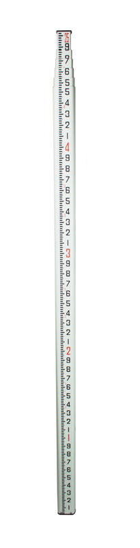 Dutch Hill Fiberglass Leveling Rod 25ft Feet Tenths/100ths Scale - Click Image to Close