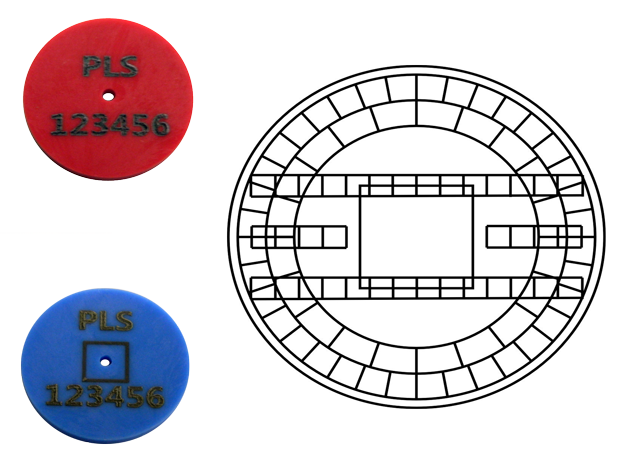 Plastic Disk Washer - Laser Marked with Your Text