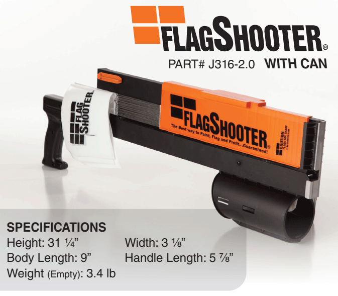 FlagShooter Paint and Flag Gun - J3162-2.0