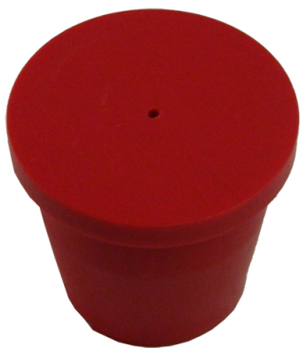 Plastic Cap 5/8" Rebar 1" Pipe PLAIN - Click Image to Close