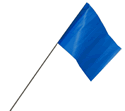 21 Inch Wire Flags SitePro