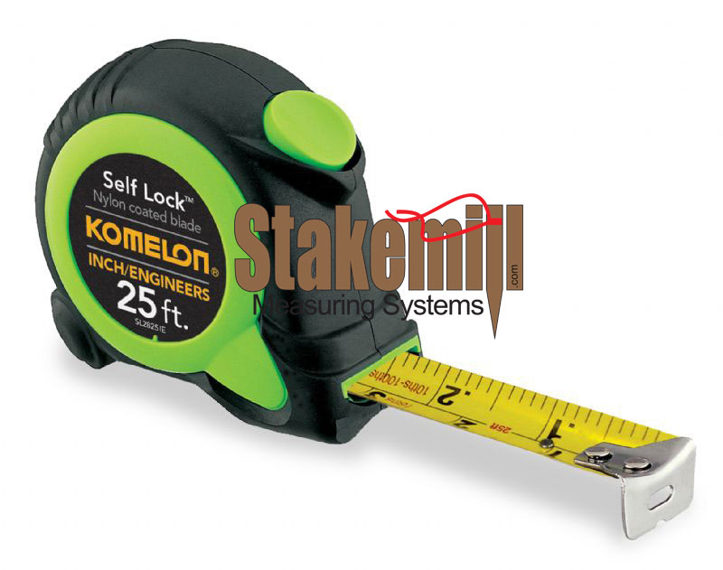 Komelon 25 Ft Self Lock Power Tape 8ths & 10ths SL2825IE