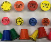 Plastic Rebar Cap Cross Hair