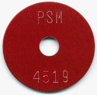 1.25" Aluminum Washer Survey Marker Tags (500 pcs) - Click Image to Close