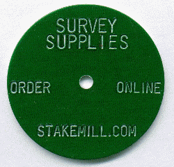 1.25" Aluminum Washer Survey Marker Tags (500 pcs) - Click Image to Close