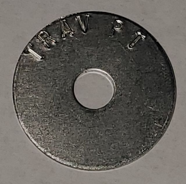 Survey Marker - TRAV PT 1-1/4 inch 5/16 inch hole 20 PCS - Click Image to Close