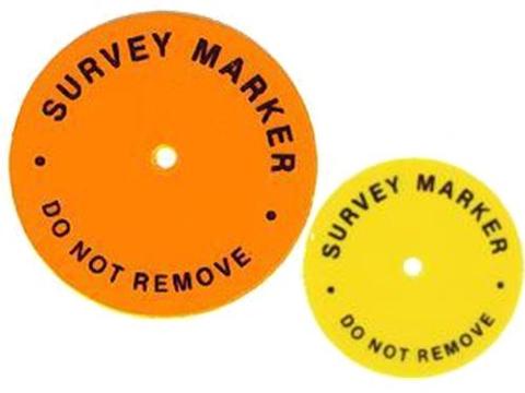 ChrisNik Hubdisc Survey Marker Package of 100 24HUBDISC