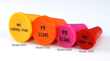 PERMAMARK Plastic Survey Markers for 3/4" Rebar & 1-1/4" ID Pipe - Click Image to Close