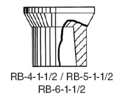 Rebar Markers Aluminum 1-1/2" Top #4 Rebar 1/2 Inch
