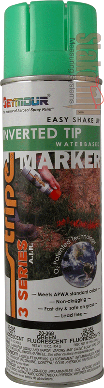 Seymour 3 Series Green Fluorescent Invertd Mrkng Paint 20oz(Cse) - Click Image to Close