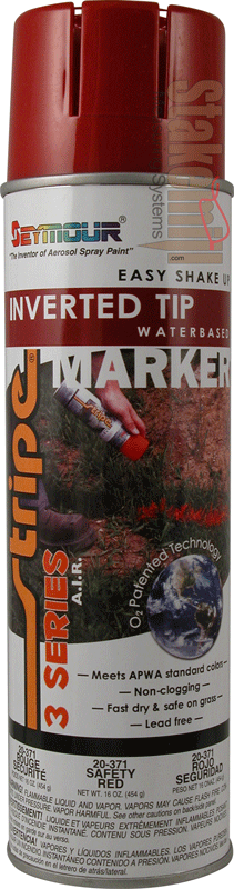 Seymour 3 Series Safety Red Inverted Marking Paint 20 oz (Cse) - Click Image to Close