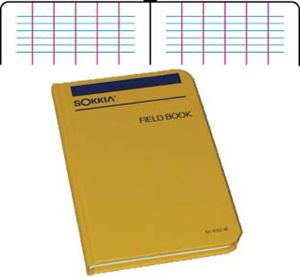 Sokkia Level Field Book 815255