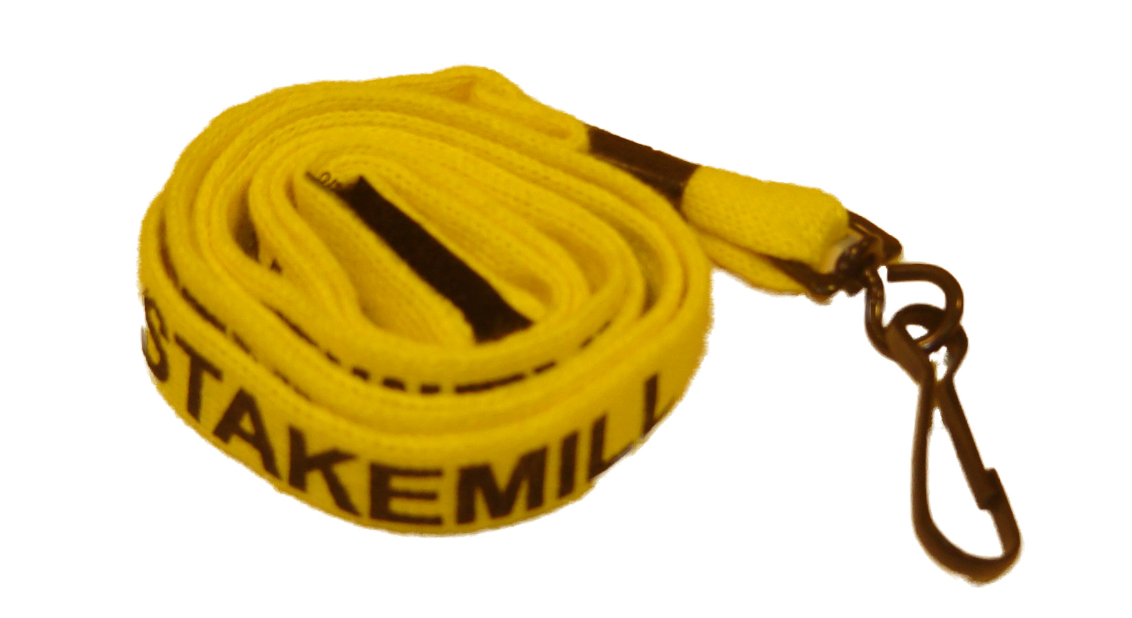 Stakemill 1/2 Inch Wide Cotton Stylus Lanyard (Set) Yellow - Click Image to Close