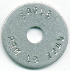 Brass 1-1/2 Inch HD Stamped Washer Disc - Click Image to Close