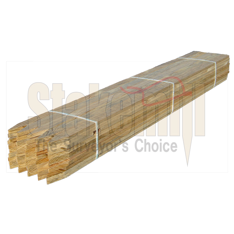 48 inch Wood Survey Pine Lathe Wood Lath Survey Stakes by Stakemill